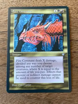 *** Fire Covenant Ice Age *** NM+ NEVER PLAYED MtG Magic 1995 VINTAGE FAST SHIP - Image 1