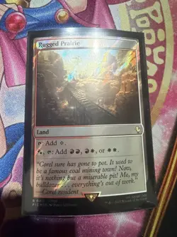 MTG: Rugged Prairie (Surge Foil) Commander: Final Fantasy Surge Foil LP - Image 1