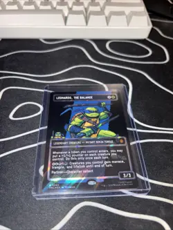 Leonardo The Balance (Borderless) (Surge Foil) Near Mint TMC 0083 - Image 1