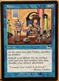 LIMITED EDITION Urza's Legacy Vintage MtG Tinker Unplayed NM - Image 1