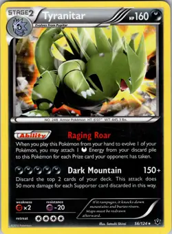 Tyranitar - 56/124 (Cosmos Holo) 056/124 Miscellaneous Cards & Products Pokemon - Image 1