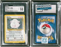 1999 Chansey 3/102 Holo Pokemon Card CGC 10 GEM MINT Base Set LOW POP - Not PSA - Image 3
