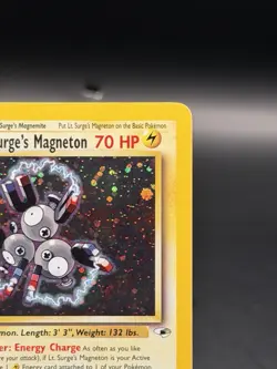 Pokemon TCG Lt. Surge's Magneton Gym Heroes 8/132 Holo Unlimited Holo Rare (NM) - Image 3