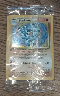 Pokemon 1st Edition Machamp HOLO RARE Card 8/102 FACTORY SEALED 1999 wotc - Image 1