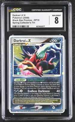 CGC 8 Darkrai LV.X 2008 Black Star Promos DP19 Holo Pokemon Card - Image 1