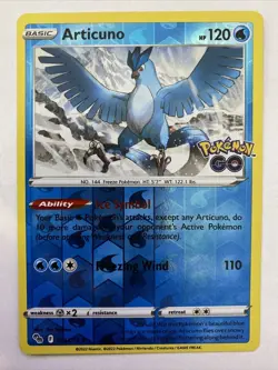 POKEMON GO - Articuno - Rare - 024/078 - REVERSE HOLO - NM/M - New - Image 1