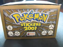 POKEMON MERLIN TOPPS SERIES 3 STICKERS DISPLAY BOX 50 SEALED BOOSTER PACKS 2001 - Image 3