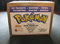 POKEMON MERLIN TOPPS SERIES 3 STICKERS DISPLAY BOX 50 SEALED BOOSTER PACKS 2001 - Image 4