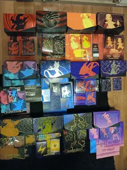 EMPTY Pokemon ETB Lot with Dice, inserts, Sleeves, Booklets, Covers - Image 2