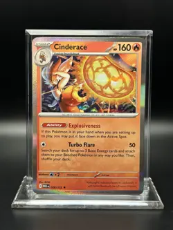 2025 Pokemon Mega Evolutions -Cinderace Holo No. 28/132 - Image 1