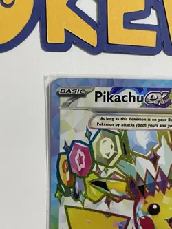 Pikachu EX 219/191 - Sv08: Surging Sparks Ultra Rare Full Art Holo - Pokemon TCG - Image 3
