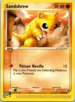Sandshrew 75/100 Sandstorm MP Pokemon TCG - Image 1