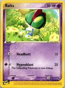 Ralts - 67/109 Ruby and Sapphire MP Pokemon TCG - Image 1