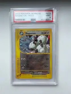 Pokemon Skyridge MAGNETON H19 Holo PSA 9 MINT - Image 1
