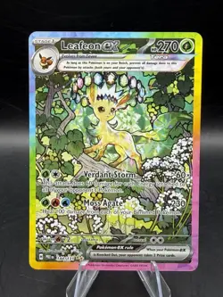 Leafeon ex 144/131 Pokemon SV: Prismatic Evolutions NM Special Illustration Rare - Image 1