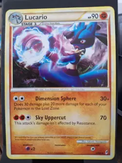 Lucario 14/95 Call of Legends Holo Rare Pokemon 2011 MP - Image 1