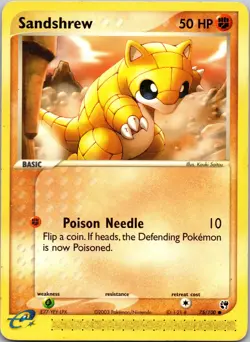Sandshrew 75/100 Sandstorm MP Pokemon TCG - Image 1