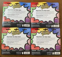 Pokemon Ascended Heroes Tech Sticker Collection Brand New Sealed! (LOT Of 4) - Image 2