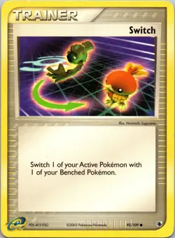 Switch 92/109 Ruby and Sapphire MP Pokemon TCG - Image 1