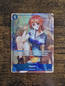 One Piece Card Game OP09-050 Nami Alt Art AA English Near Mint Holo - Image 3