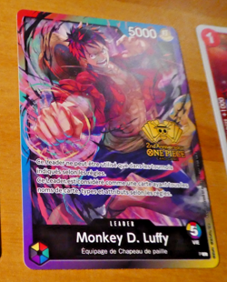ONE PIECE FRANCAIS CARD GAME 2ND ANNIVERSAIRE CARTE LUFFY L FR JCC MINT - Image 1