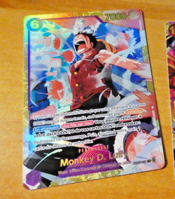 ONE PIECE FRANCAISE CARD GAME HOLO CARTE Monkey.D.Luffy EB02-061 SEC FR MINT - Image 1