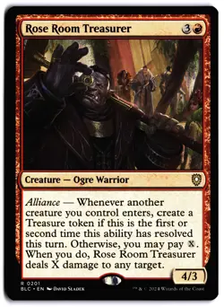 Rose Room Treasurer NM BLC Commander: Bloomburrow MTG - Image 1