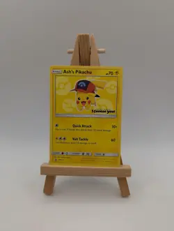 Pokemon TCG - Ash's Pikachu SM111 - Sun & Moon Black Star Promo - Image 1