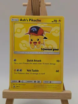Pokemon TCG - Ash's Pikachu SM111 - Sun & Moon Black Star Promo - Image 2