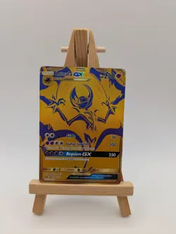 Lunala GX Sun and Moon Promo SM103a Gold Promo Rare Pokemon Card - Image 1