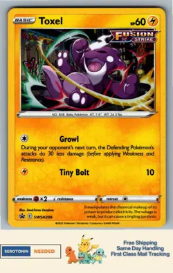 [COSMO HOLO] Toxel SWSH209 Sword & Shield Promo Card Pokemon TCG 4541 - Image 1