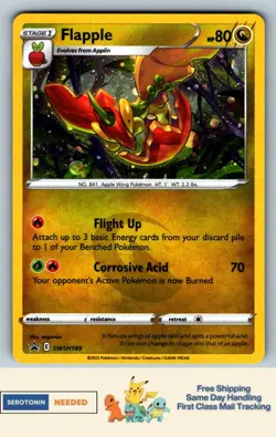 [COSMO HOLO] Flapple SWSH189 - Sword & Shield Promo Card - Pokemon - 4991 - Image 1
