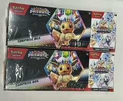 🌟Pokemon Prismatic Evolutions Surprise Box/Booster Sam's Club Bundle Lot Of 2🌟 - Image 1