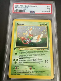 Pokemon TCG: 2001 Yanma 17/75- 1st EDITION RARE HOLO PSA 7- Vintage Pokemon Card - Image 4