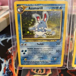 Vintage Pokemon TCG Lot- Holo Azumarill 2/111 Neo Genesis English - Image 2