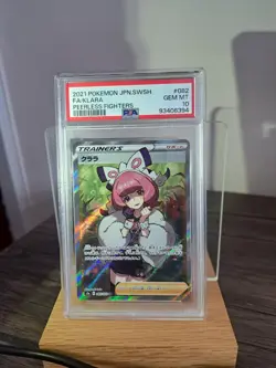 Pokemon Klara Peerless Fighters s5a Japanese Full Art #082 PSA 10 Gem Mint - Image 1