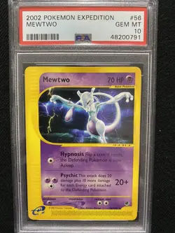 2002 Pokemon Expedition Mewtwo 56/165 PSA 10 Gem Mint - Image 1