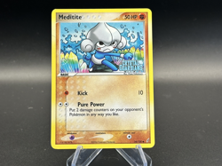 Meditite - Reverse Holo - 56/100 Crystal Guardians - Pokemon TCG - 2006 - Image 1