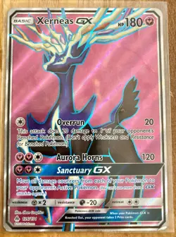 POKEMON XERNESS GX FULL ART ULTRA RARE HOLO 126/131 FORBIDDEN LIGHT 2018 NM🔥 - Image 1