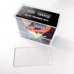 Pokemon ETB Acrylic Case 8mm UV Guard Magnetic Lid Premium Display Protector - Image 1