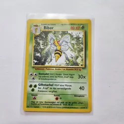 Pokemon TCG Beedrill (Bibor) 17/102 1st Edition Base Set German Regular Rare - Image 1