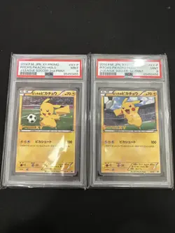 Pitch's Pikachu J League Soccer XY 1st Print 2nd Print Japanese Sequential PSA 9 - Image 1