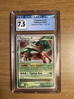 CGC 7.5 2007 Torterra LV. X Pokemon Diamond And Pearl Holo #122 NM/MT - Image 1