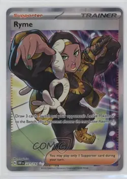 Ryme Ultra Rare Pokemon Scarlet & Violet: Obsidian Flames OBF #221 - Image 1