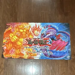 Konami Yu-Gi-Oh! TCG Standard Playmat Fire & Dragon Non-Slip Backing - Image 1