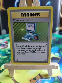Computer Search 71/102 Rare Base Set Pokemon Card WOTC Lp - Image 1