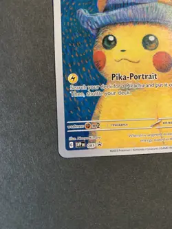 Pikachu with Grey Felt Hat 085 Scarlet & Violet Black Star Promo Card X Van Gogh - Image 4