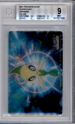 BGS 9 POKEMON JAPANESE CELEBI 2001 POKEMON 4EVER CLEAR CARD 885 - Image 1