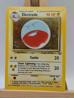 Electrode 2/64 No Symbol Rare Holo Jungle TCG 1999 Pokemon Card - Image 2
