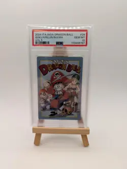 PSA 10 Japanese Dragon Ball Itajaga Card Son Goku Krillin Bulma Full Art Rare CR - Image 1